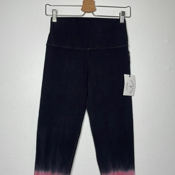 Electric & Rose Womens Sz Large Sunset Legging in Onyx & Pink - Picture 5 of 8